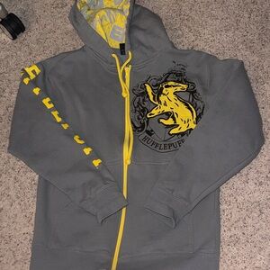 Warner Bros. Gray and Yellow Harry Potter Hoodie